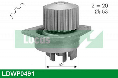 LUCAS ENGINE DRIVE ldwp0491 -  Водяной насос